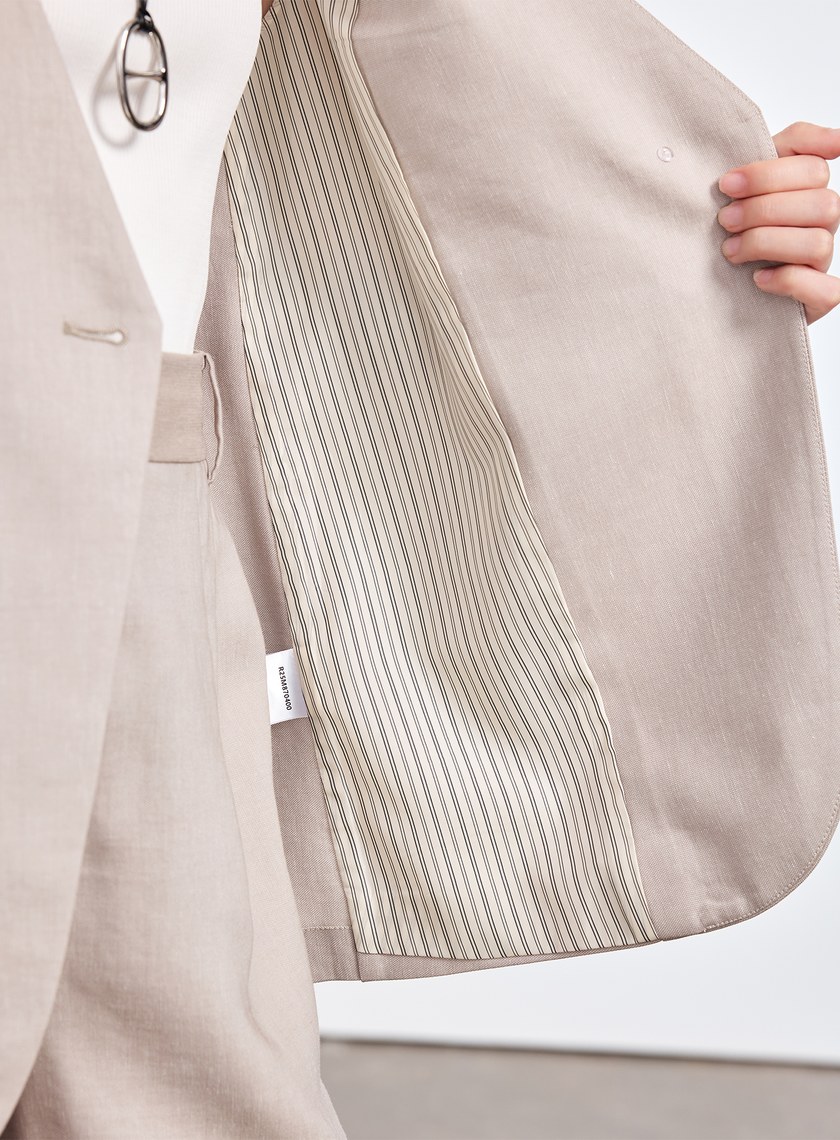 雲感修身西裝背心