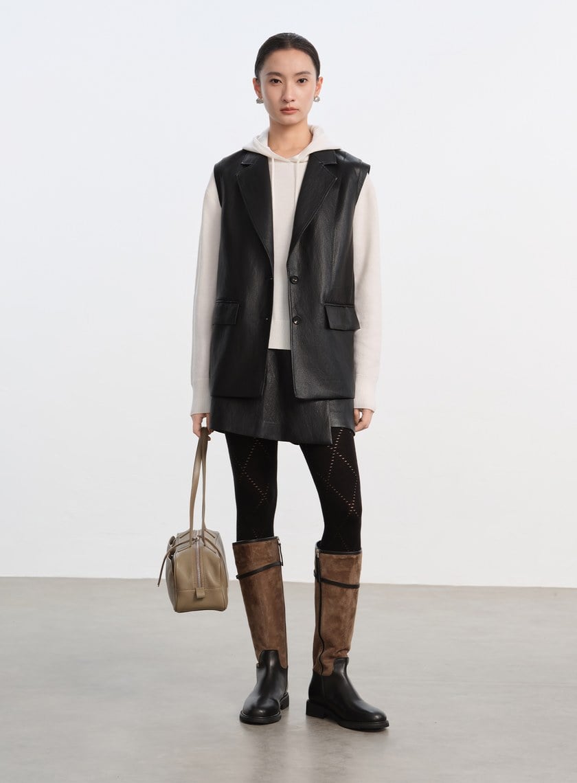 鏤空格紋提織褲襪