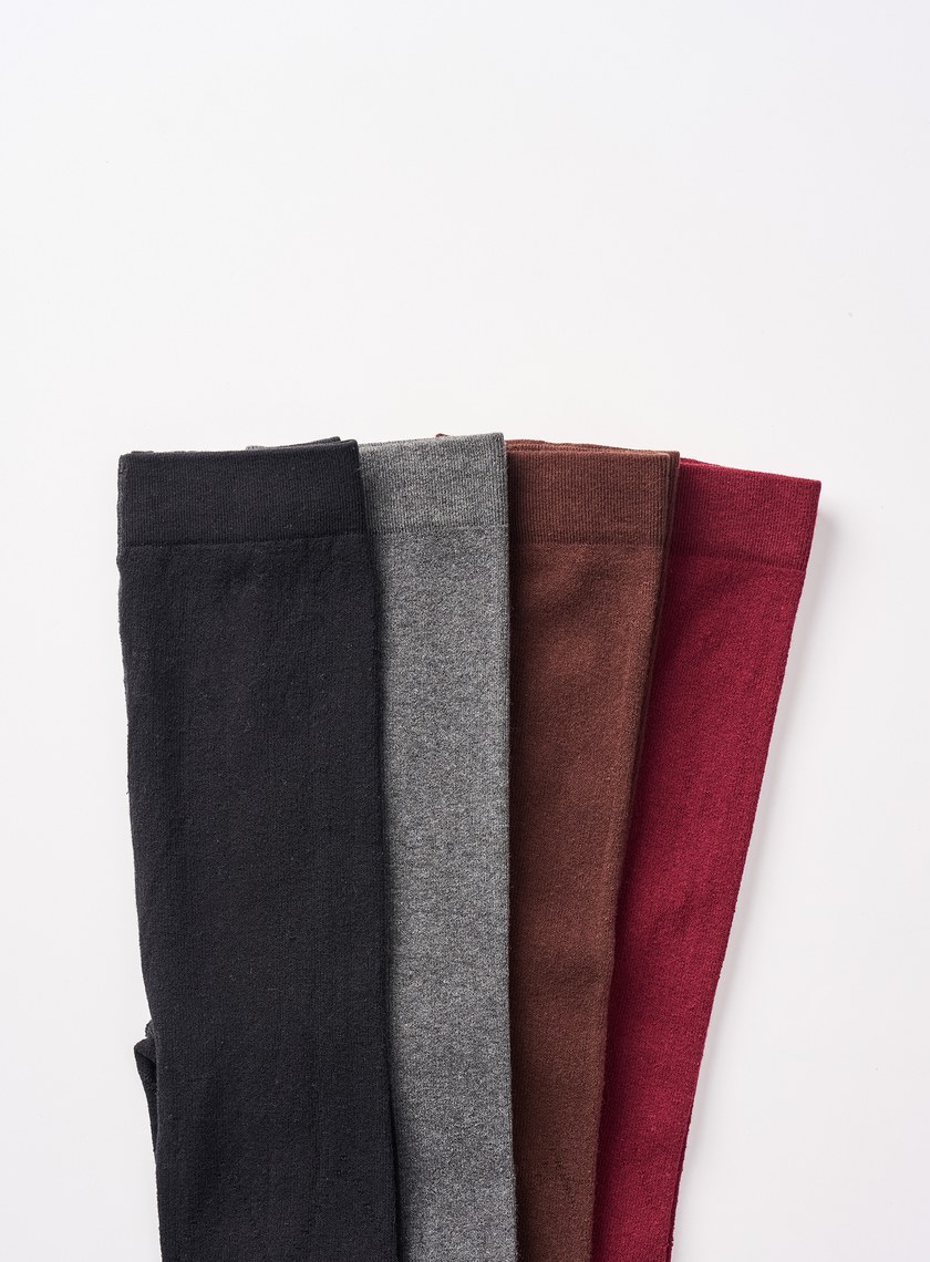 鏤空格紋提織褲襪