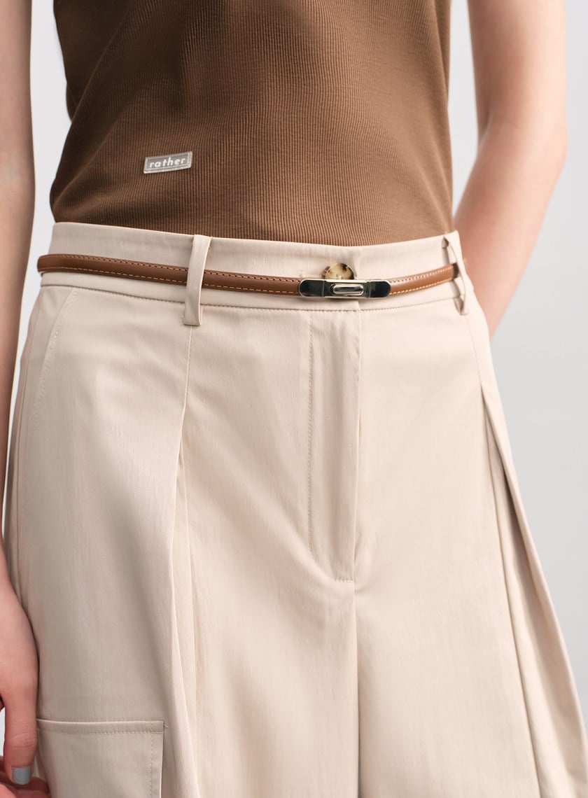 簡約方形金屬頭皮帶