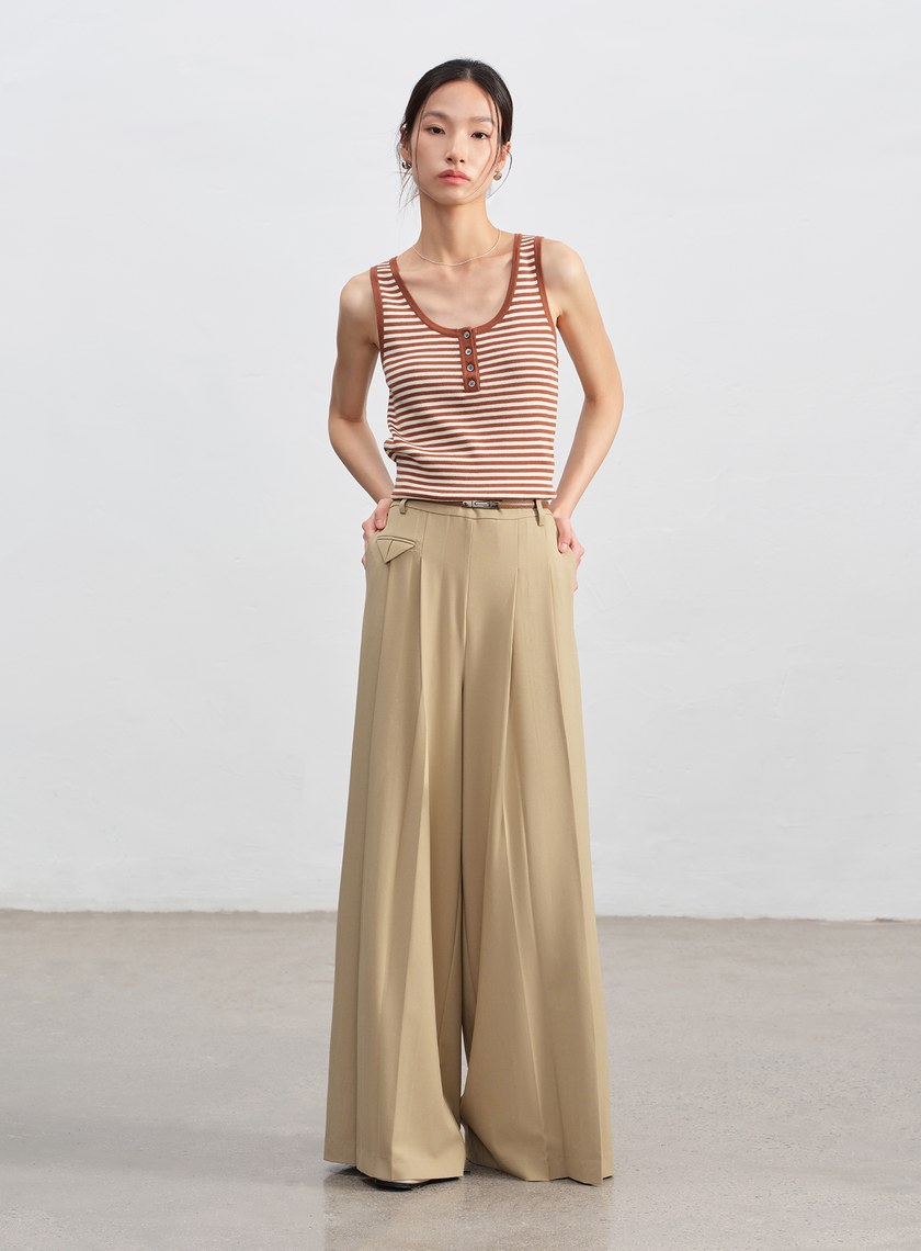 簡約方形金屬頭皮帶