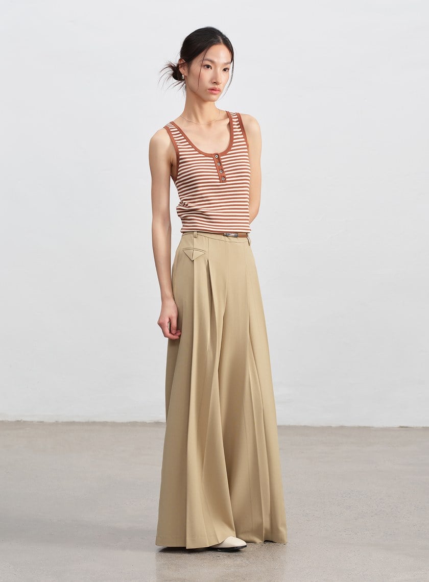 簡約方形金屬頭皮帶