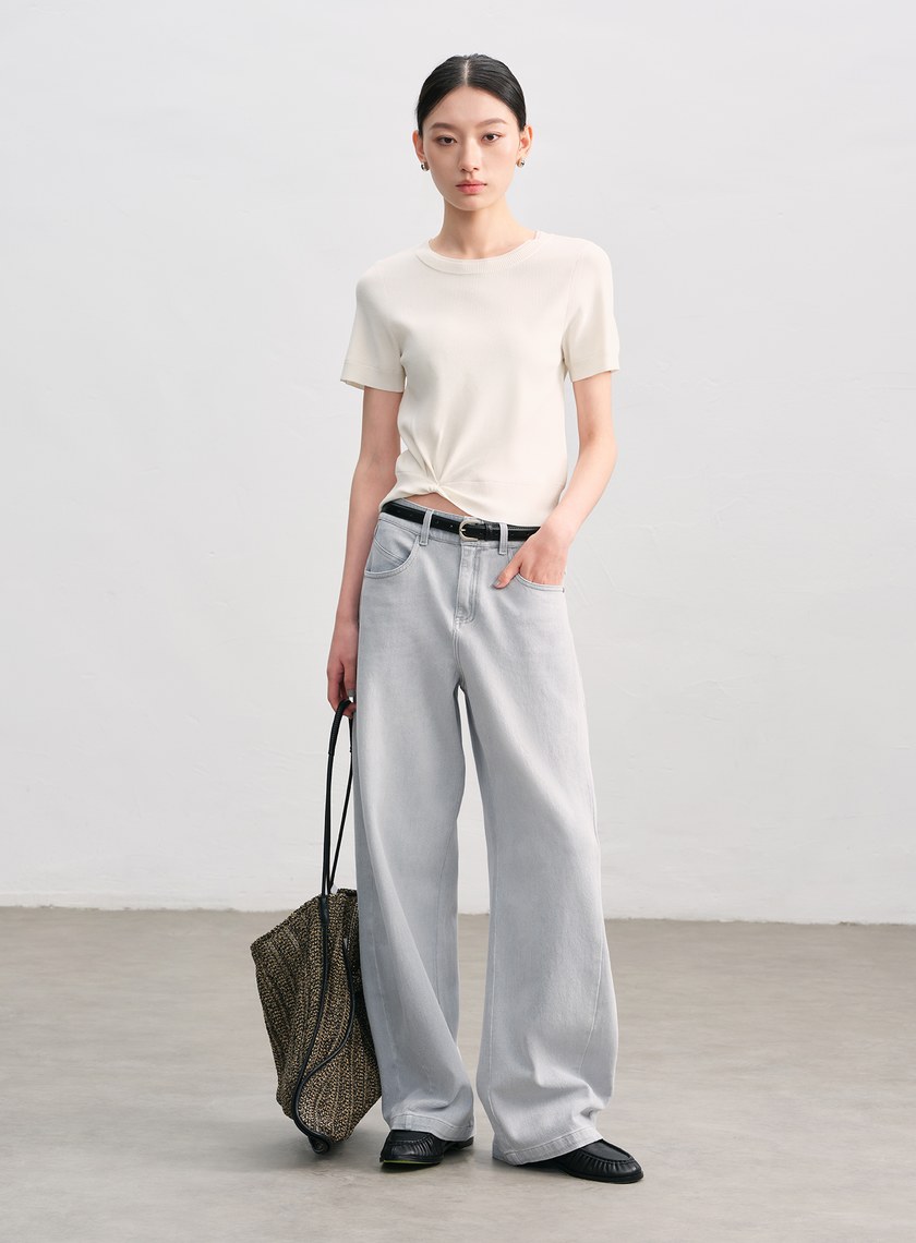 率性金屬圓框皮帶