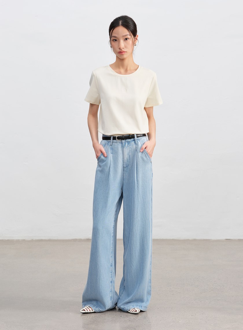 率性金屬圓框皮帶