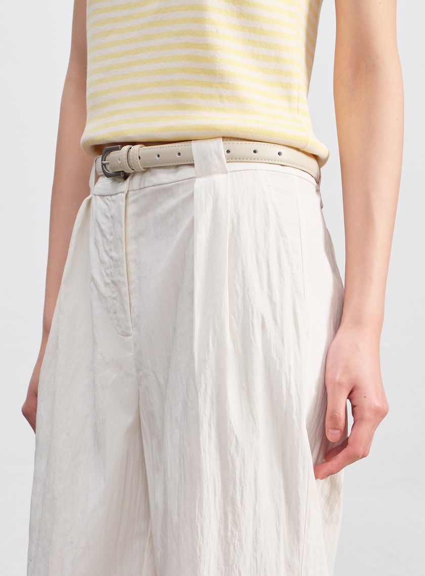 率性金屬圓框皮帶