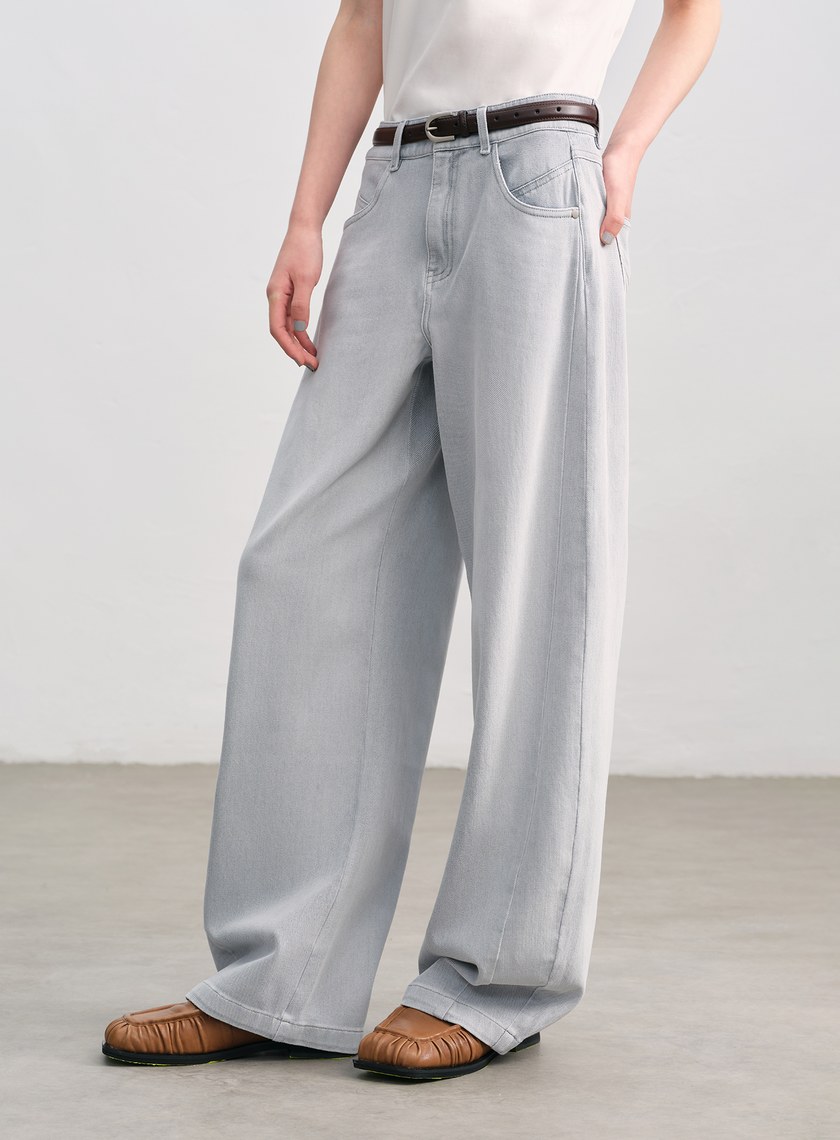 率性金屬圓框皮帶