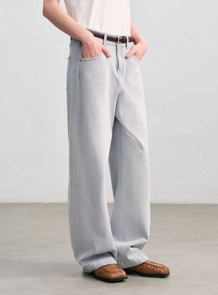 率性金屬圓框皮帶