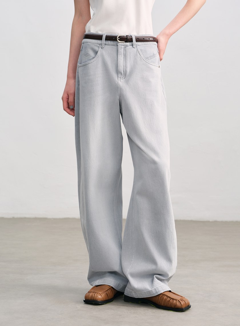 率性金屬圓框皮帶