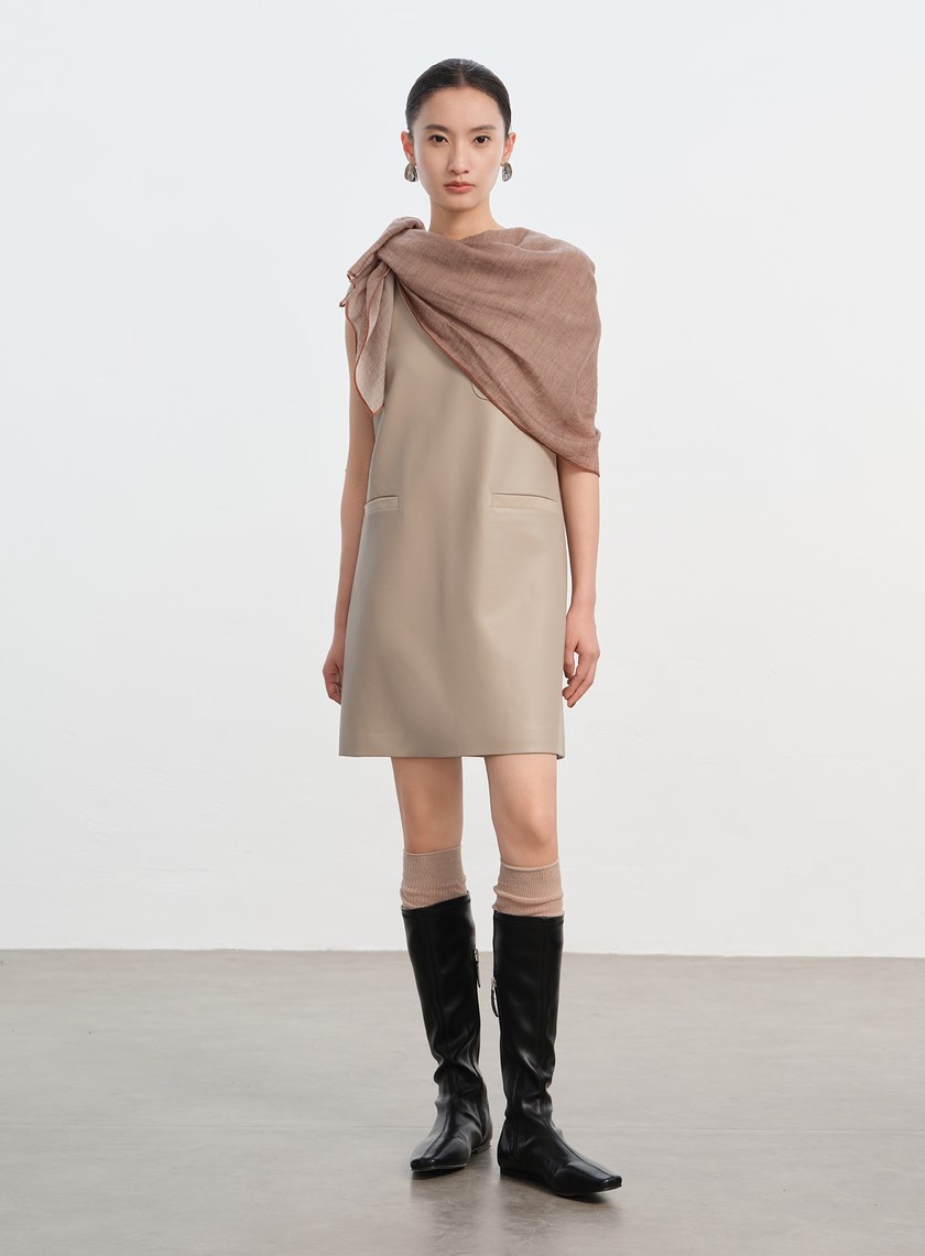 純羊毛薄款方巾