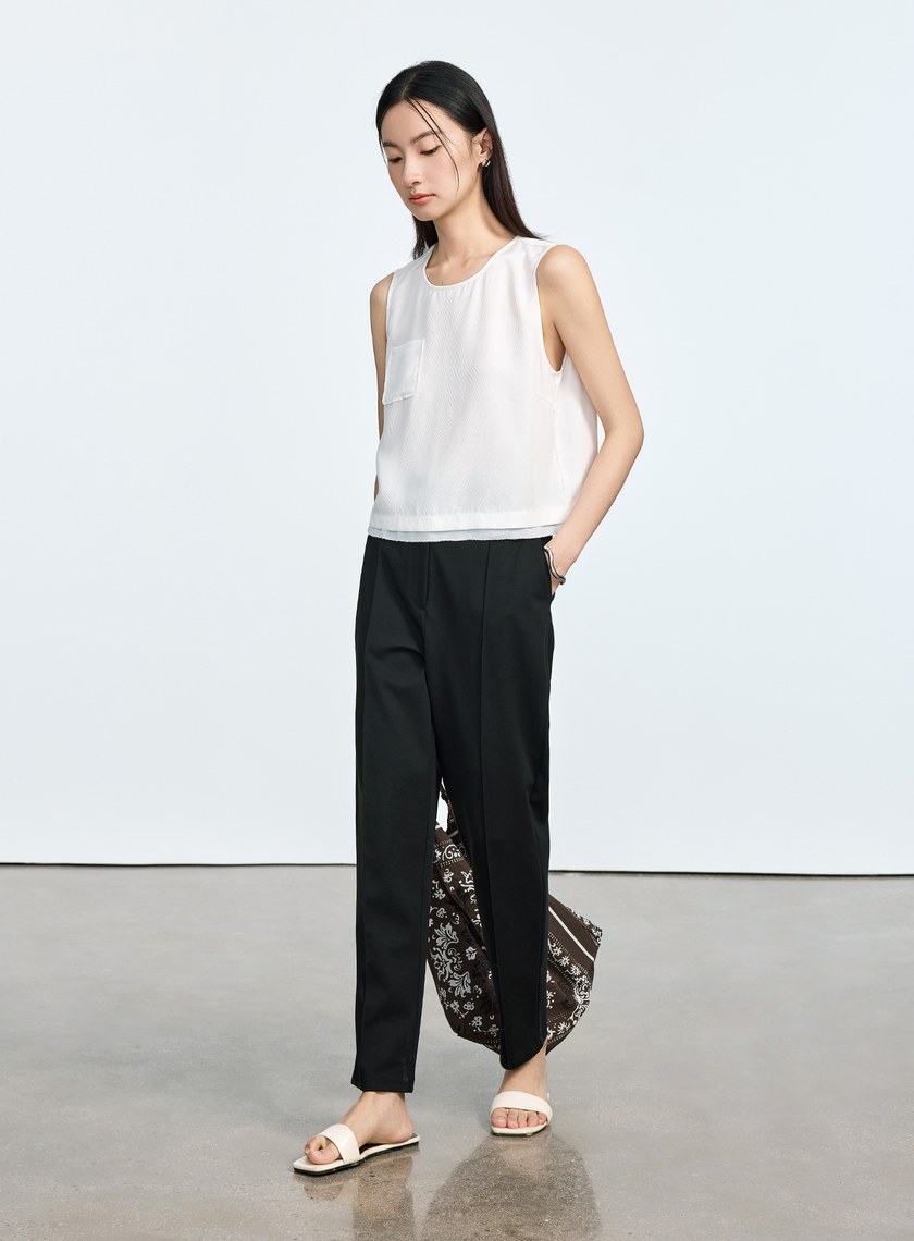 涼感天絲無袖上衣