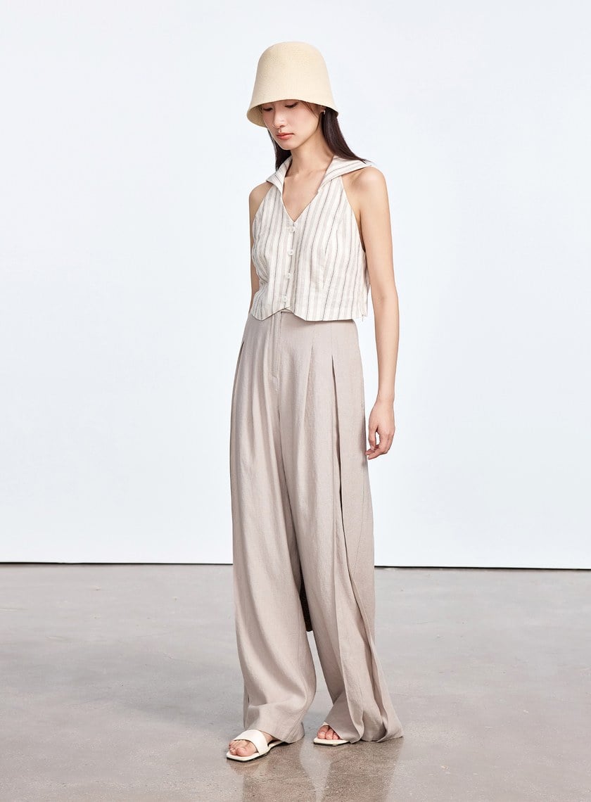 涼感修身比翼領BraTop