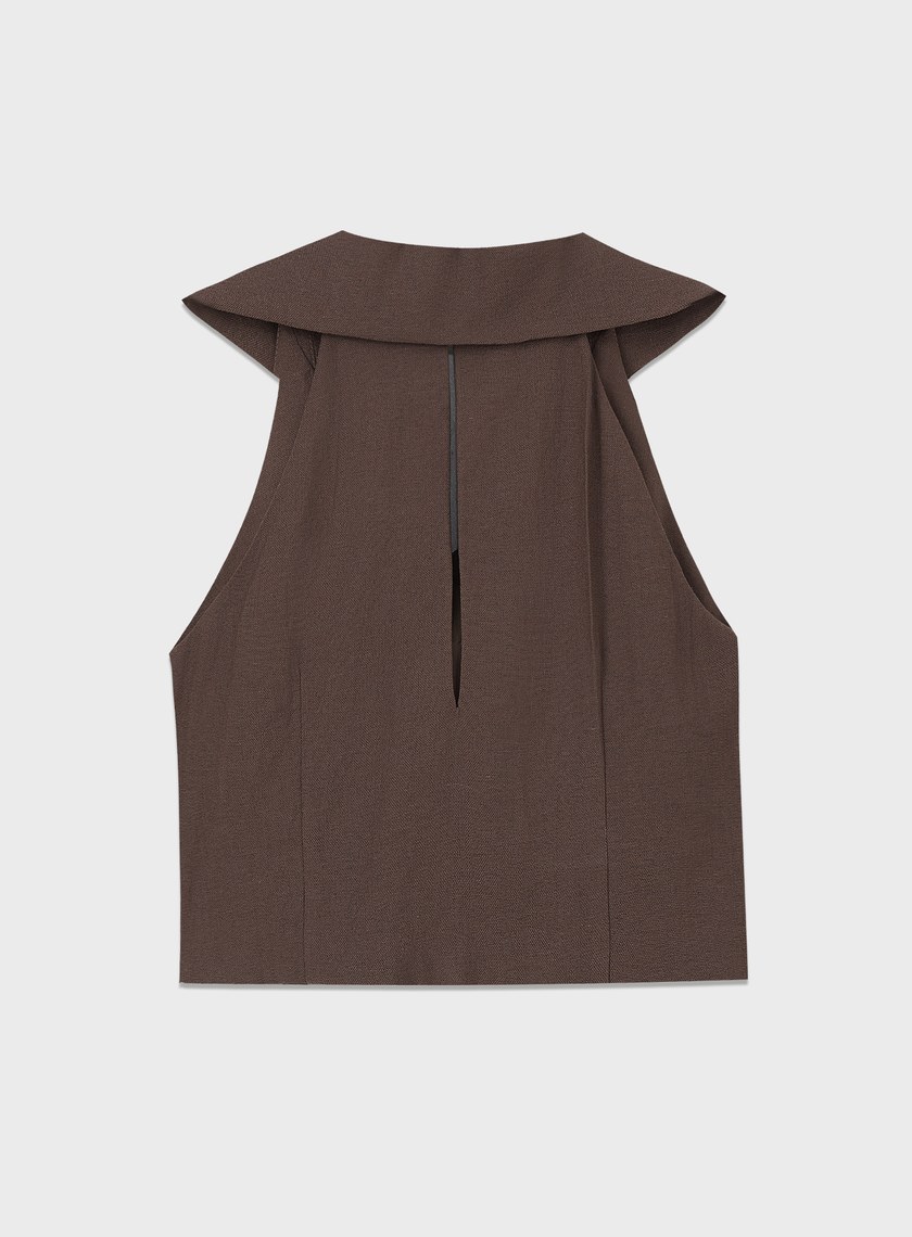 涼感修身比翼領BraTop