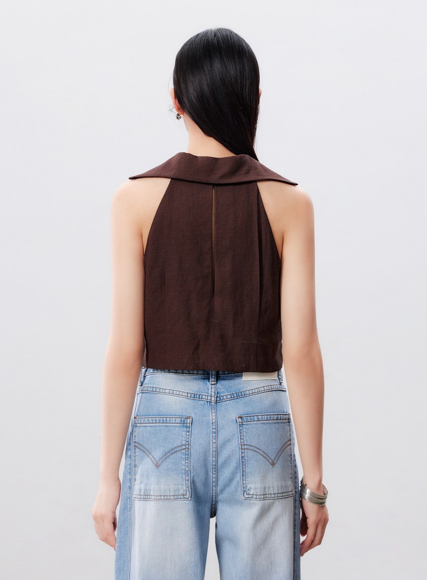 涼感修身比翼領BraTop