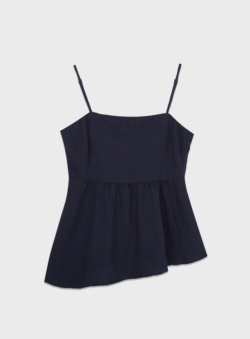 雲感天絲不對稱剪裁 Bra Top