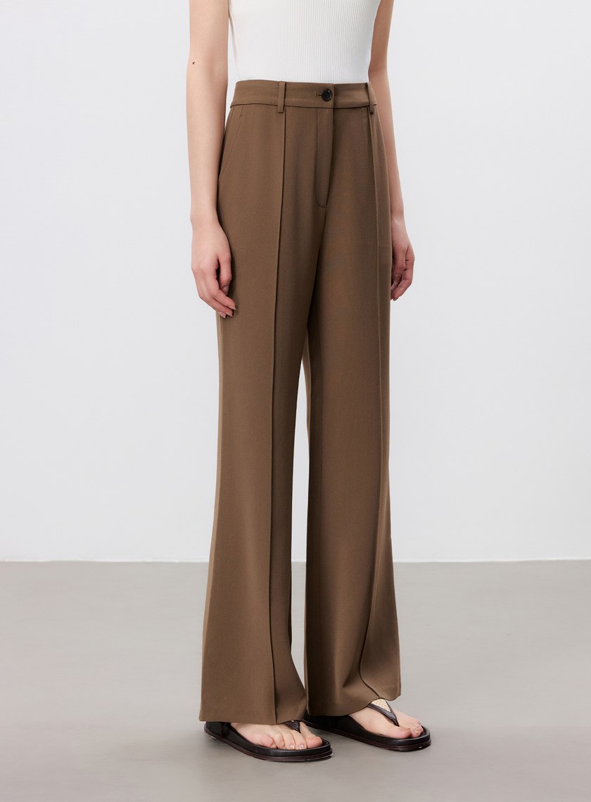 涼感二醋酸修身微喇褲