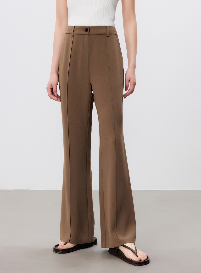 涼感二醋酸修身微喇褲