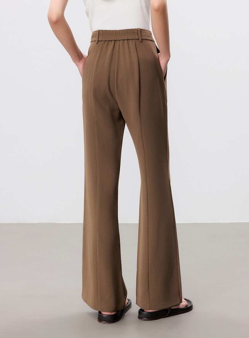 涼感二醋酸修身微喇褲