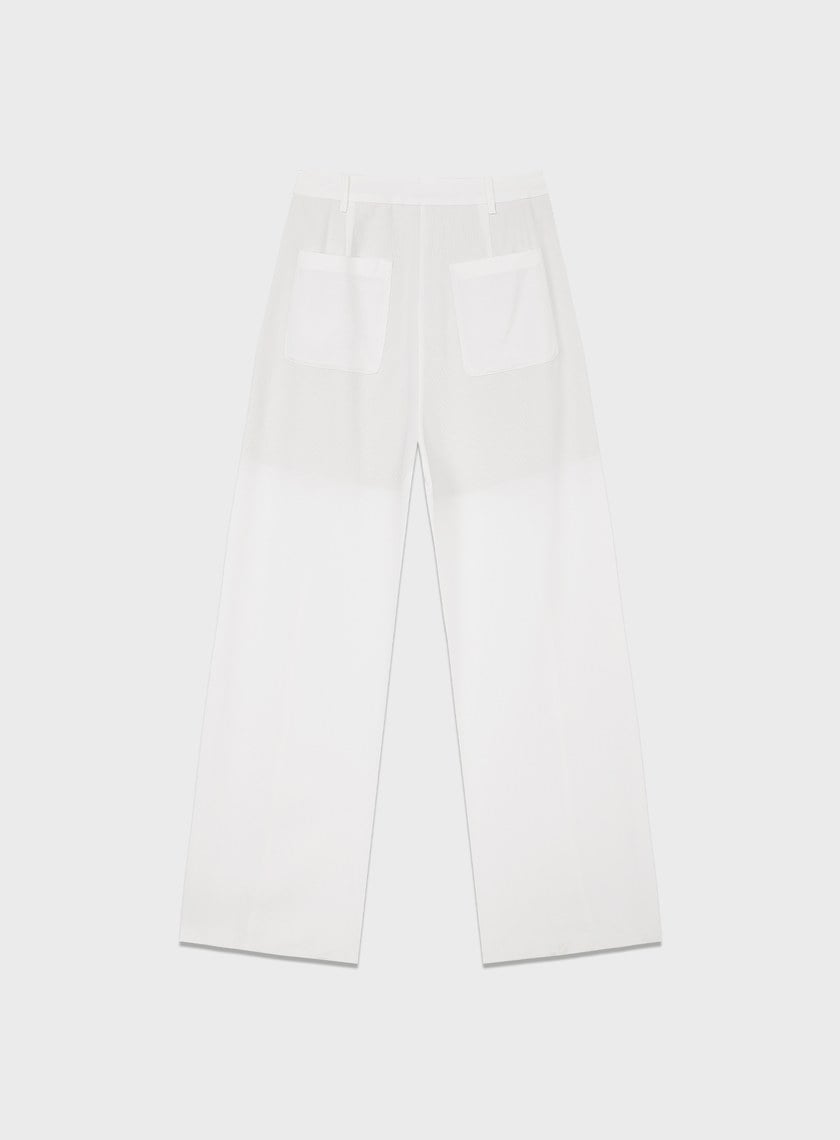 涼感天絲直筒寬褲