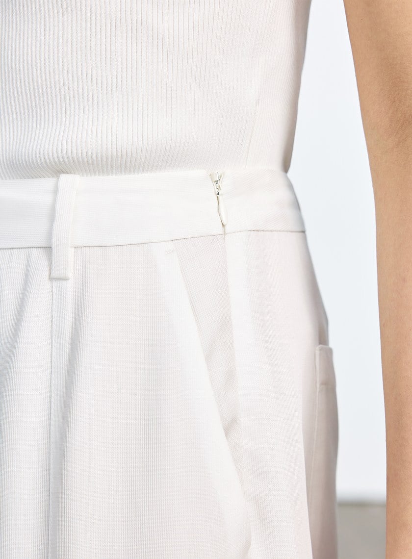 涼感天絲直筒寬褲