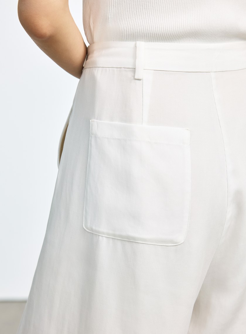 涼感天絲直筒寬褲