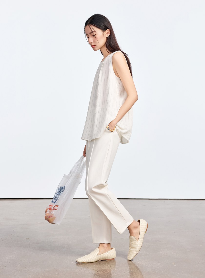 經典簡約九分西裝褲