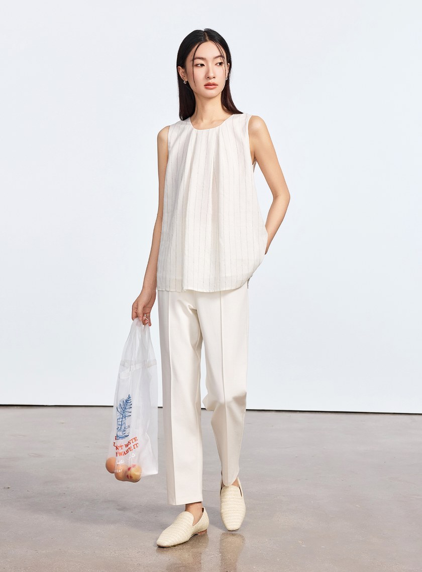 經典簡約九分西裝褲