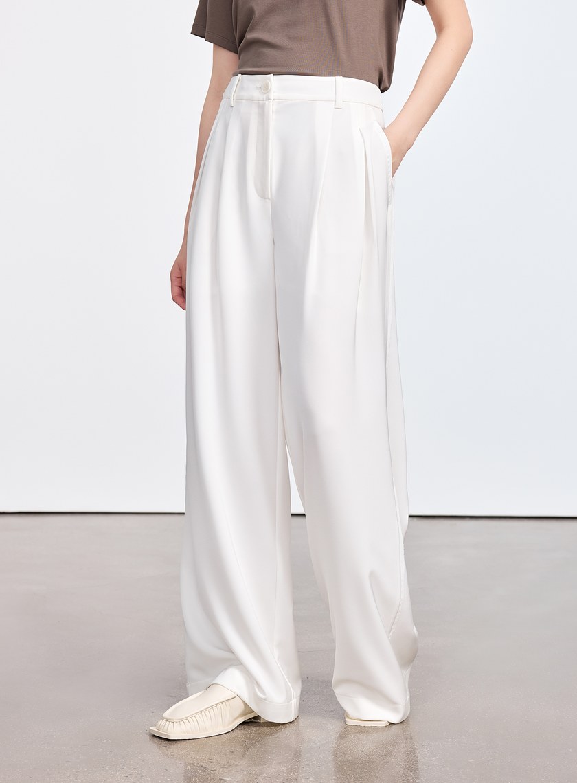 俐落涼感西裝寬褲