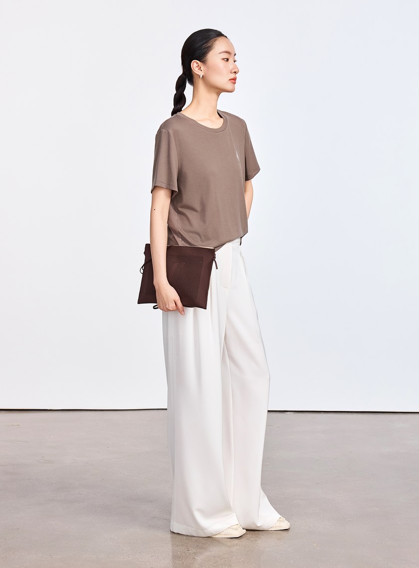 俐落涼感西裝寬褲