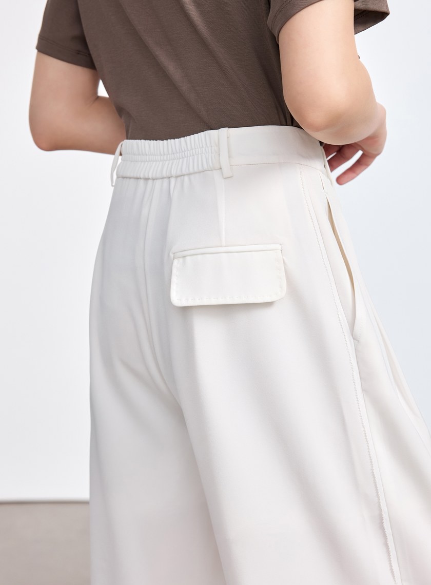 俐落涼感西裝寬褲