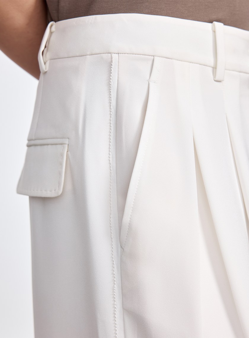 俐落涼感西裝寬褲