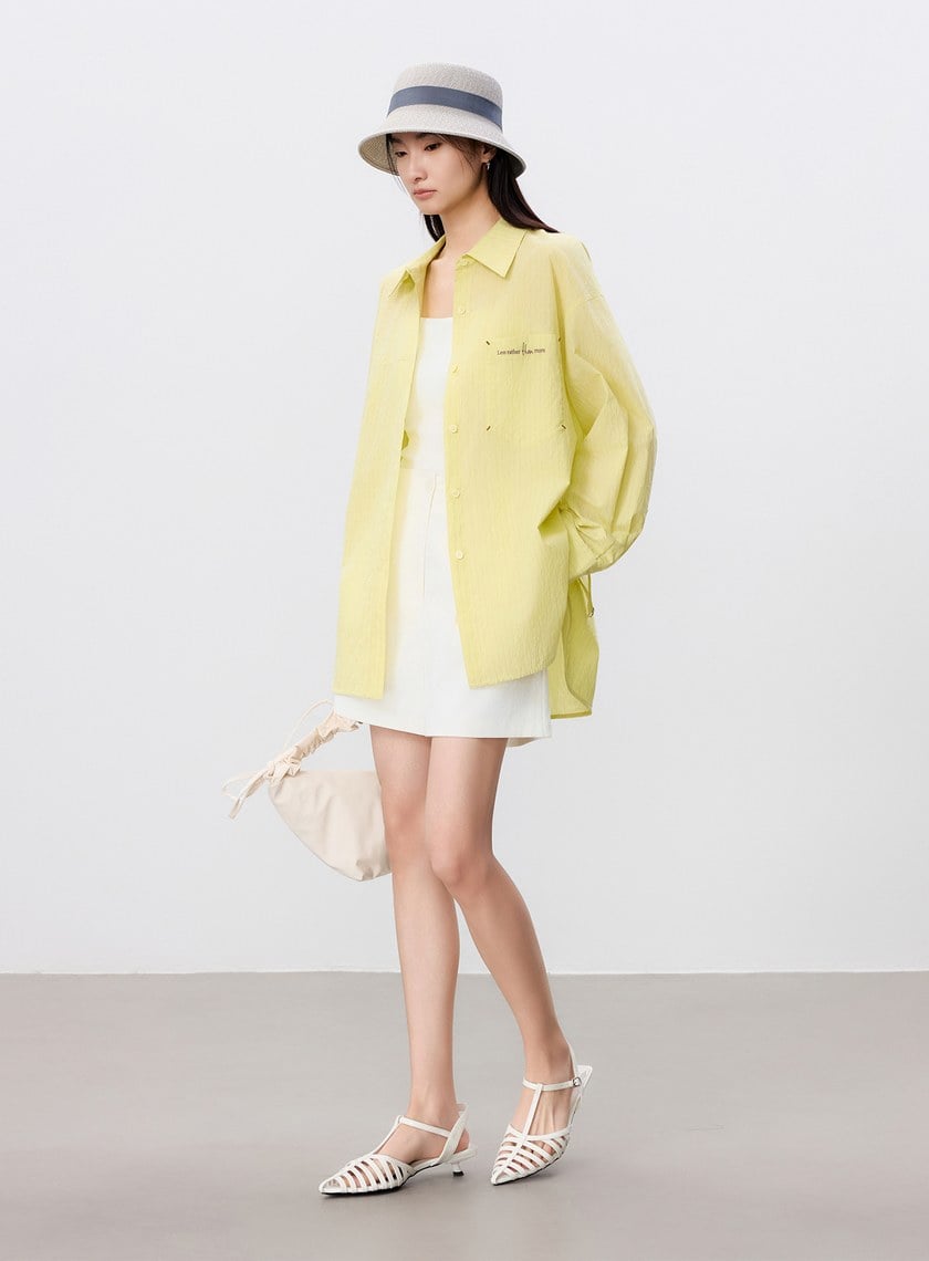 防曬陶瓷紗線雙褶西裝短褲