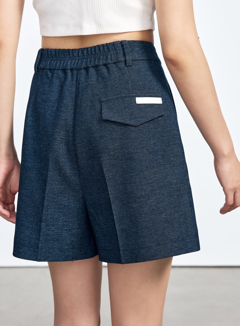 仿牛仔休閒短褲