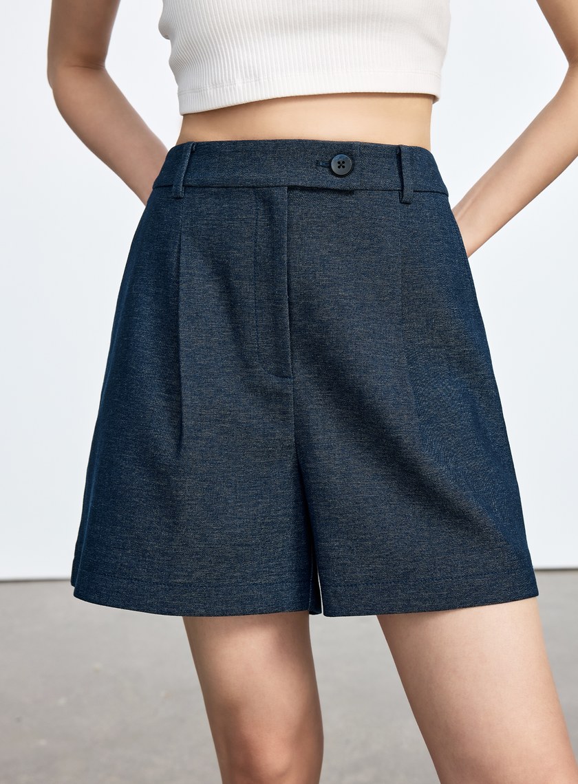 仿牛仔休閒短褲