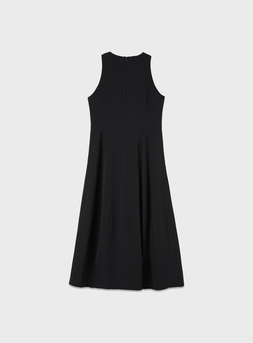 輕盈修身無袖洋裝