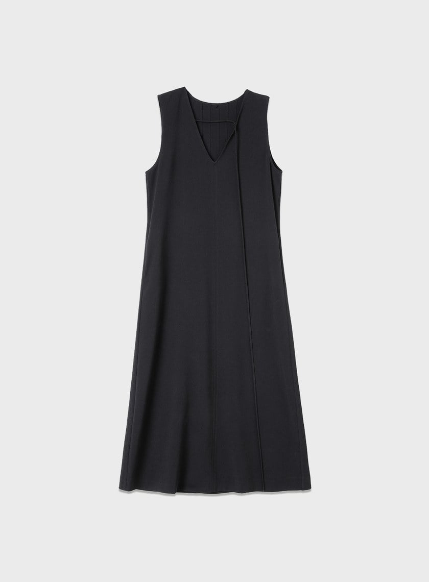 無袖醋酸A字洋裝