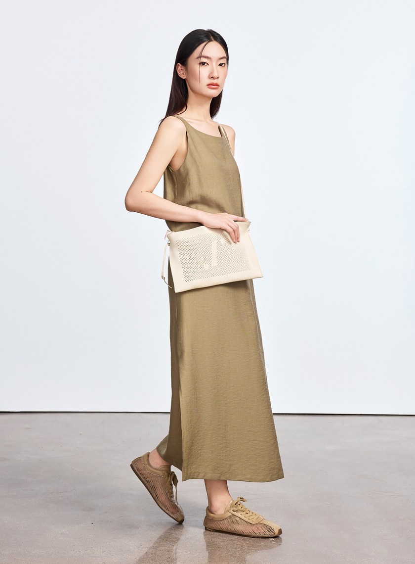 雲感天絲亞麻洋裝