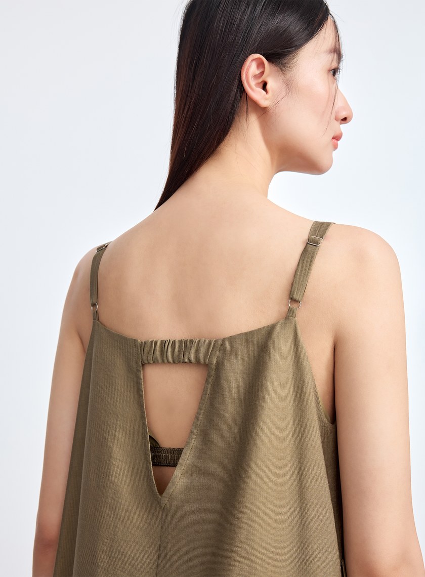 雲感天絲亞麻洋裝