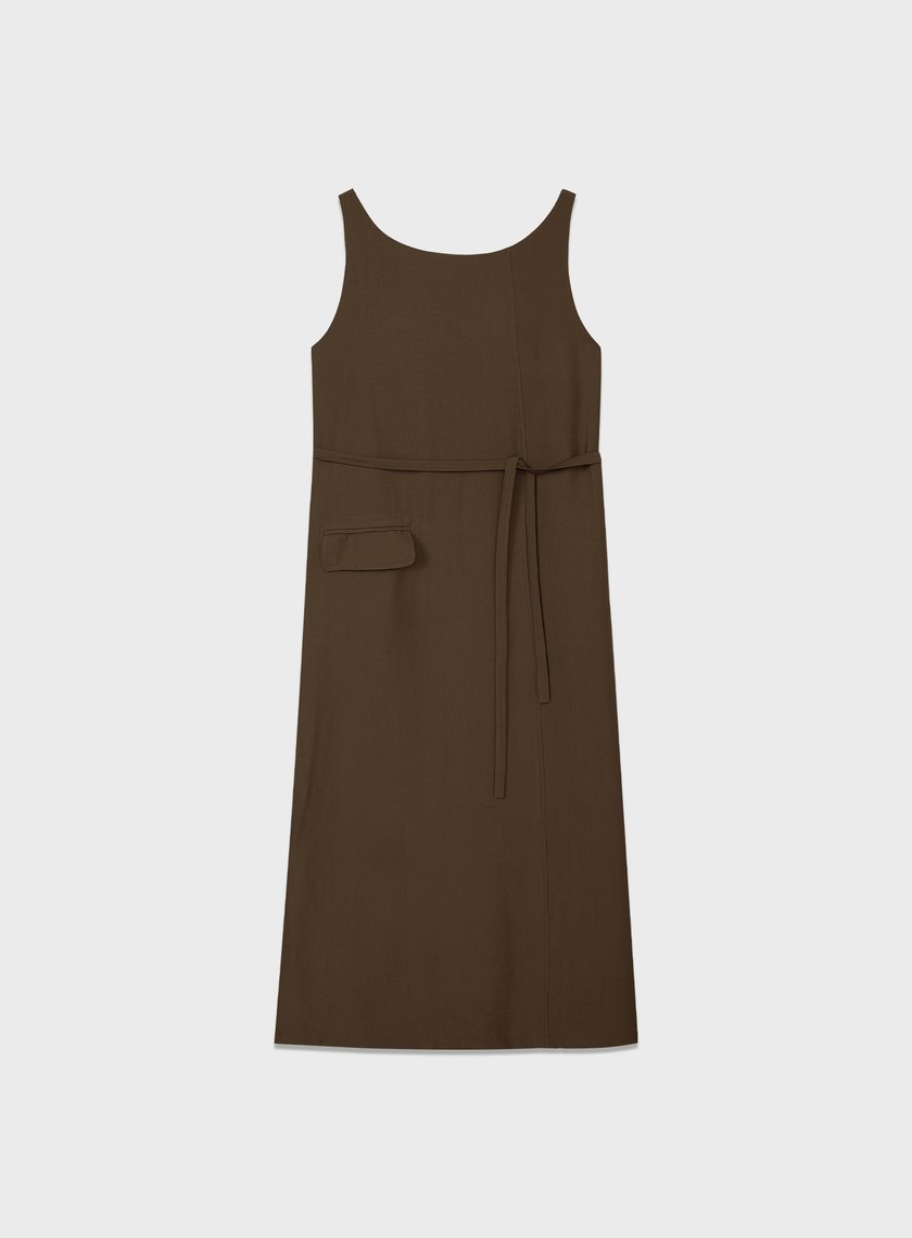 雲感天絲亞麻洋裝