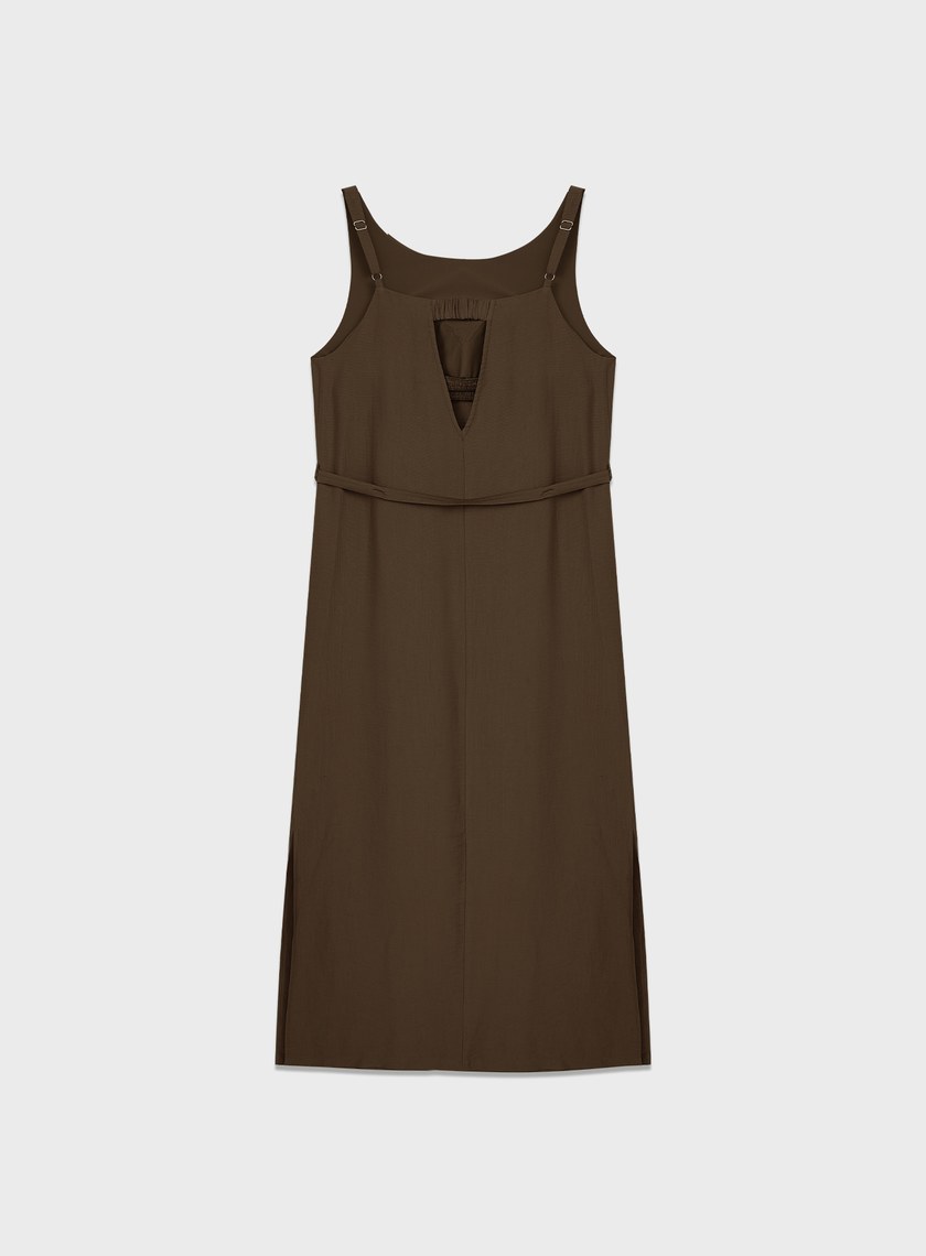 雲感天絲亞麻洋裝