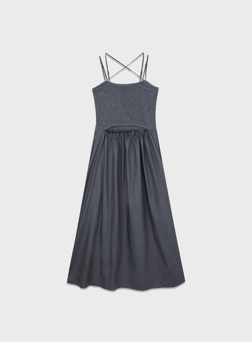 美背傘狀細肩帶洋裝