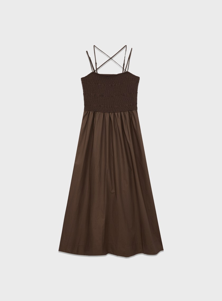 美背傘狀細肩帶洋裝