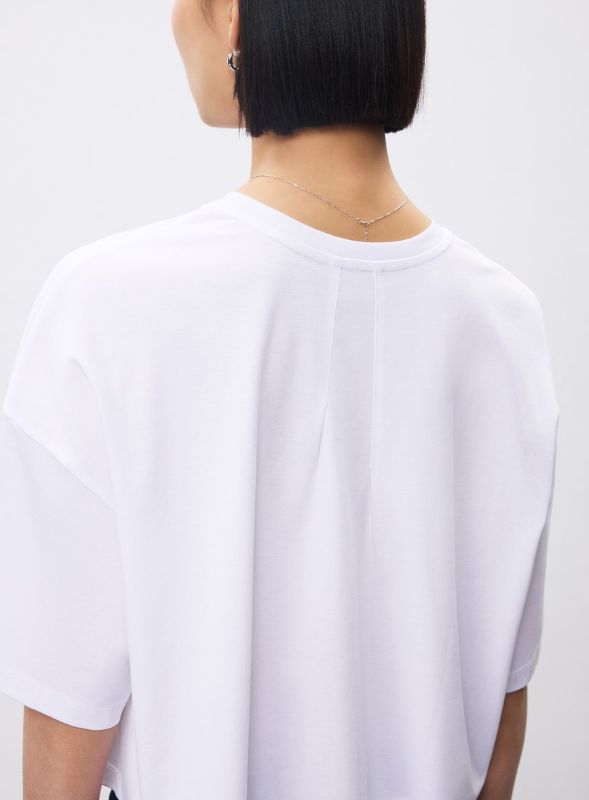 休閒涼感刺繡T恤