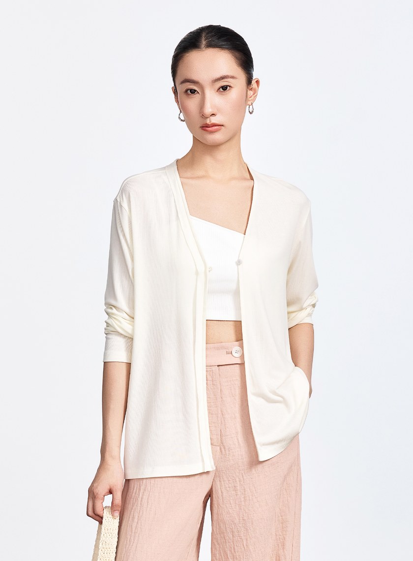 雲感天絲透氣罩衫