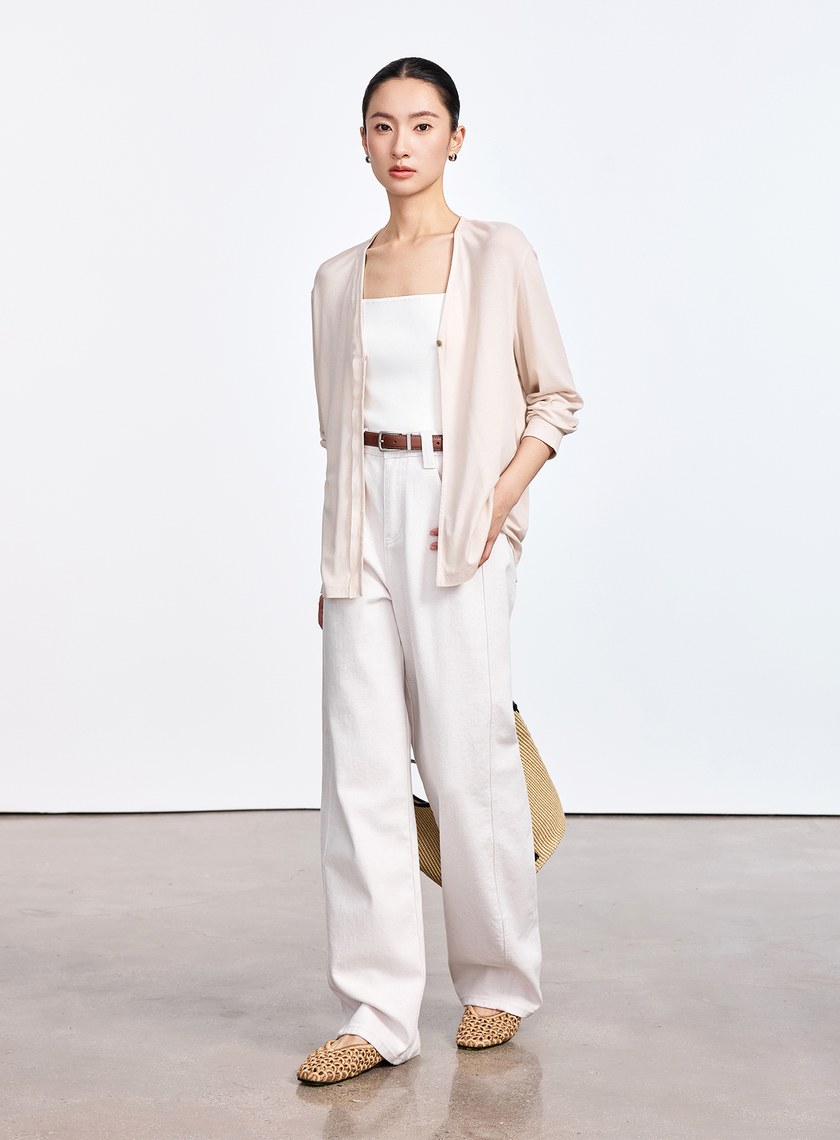 雲感天絲透氣罩衫