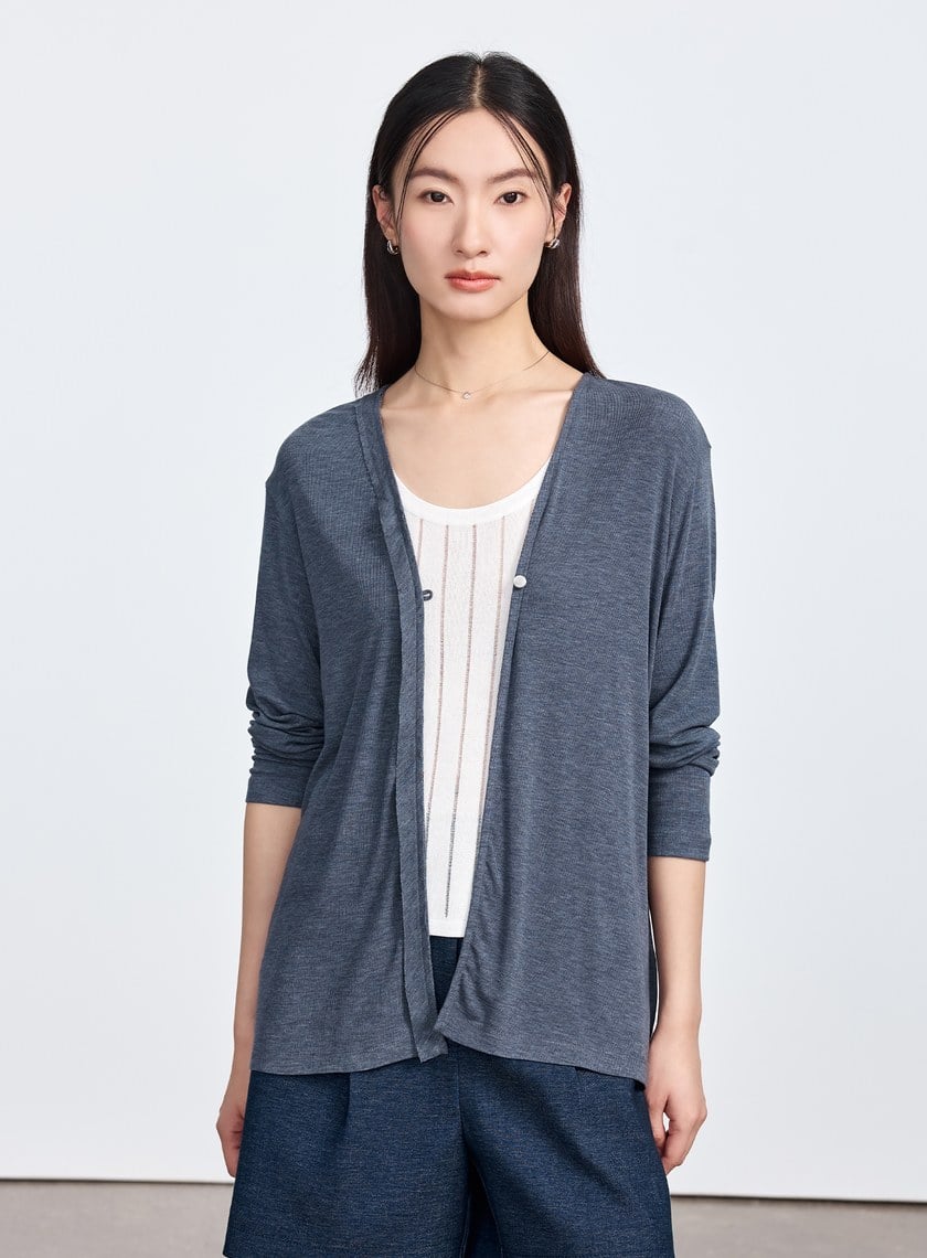 雲感天絲透氣罩衫