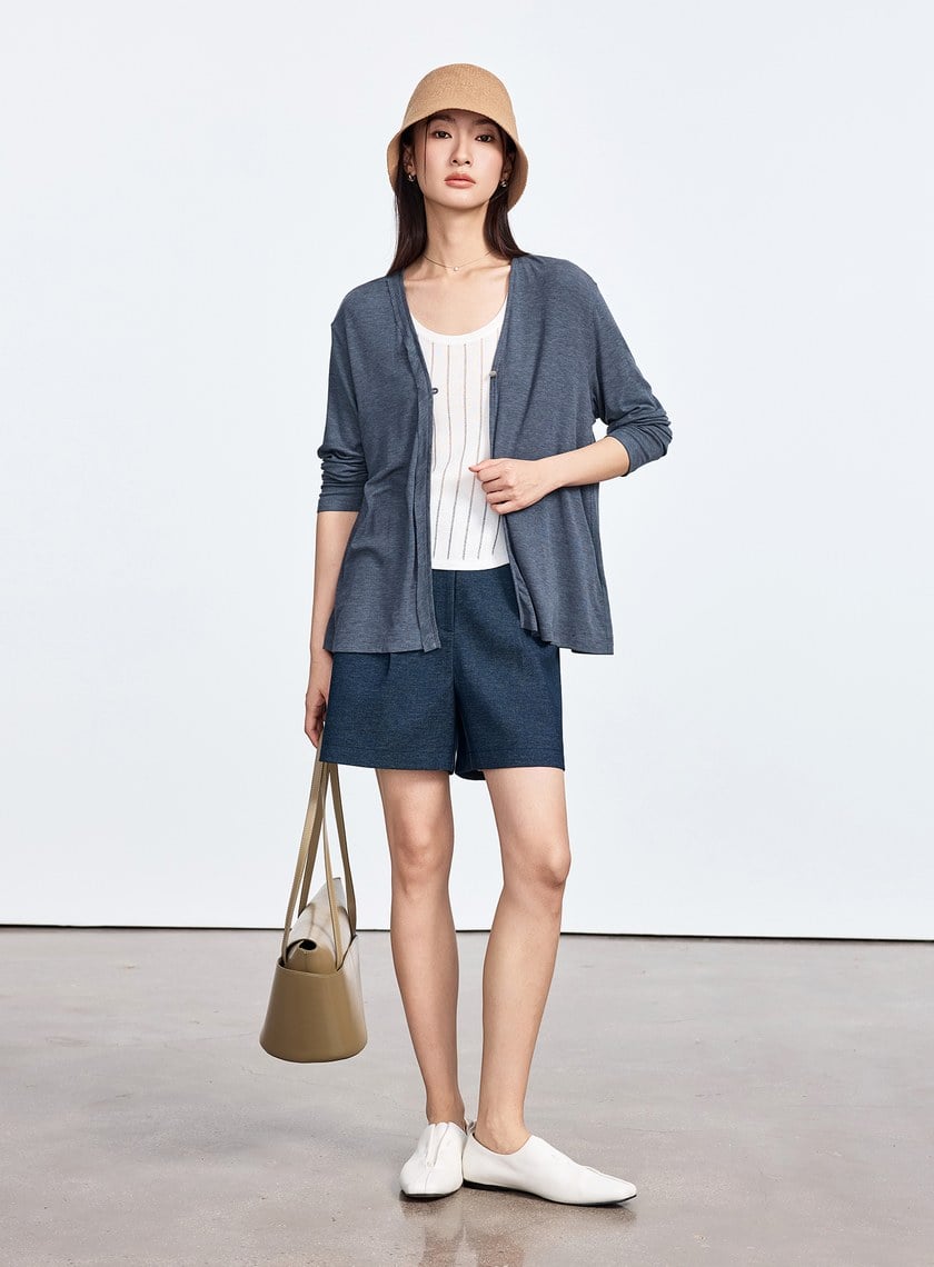 雲感天絲透氣罩衫