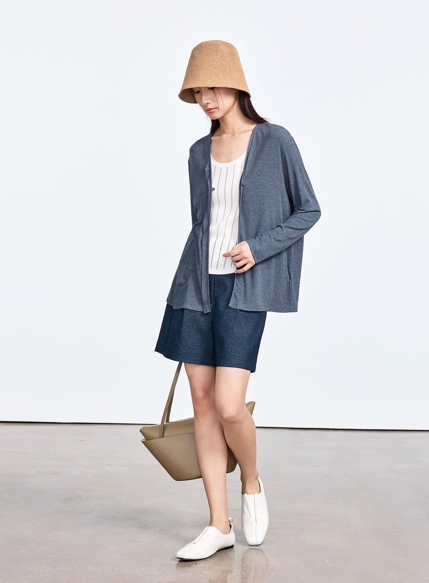 雲感天絲透氣罩衫