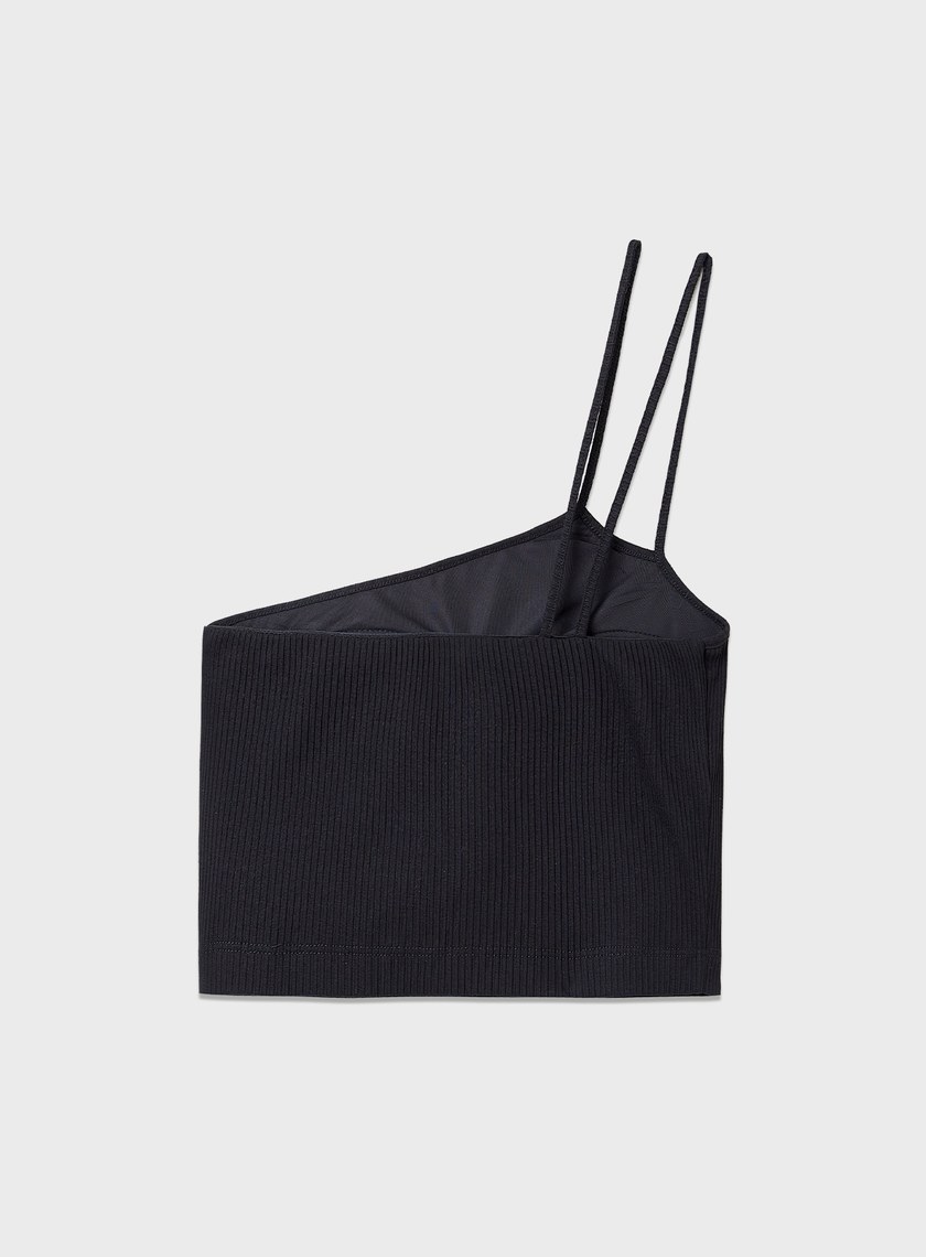 單肩帶彈性內搭Bra Top