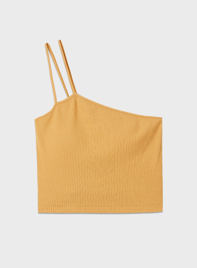 單肩帶彈性內搭Bra Top