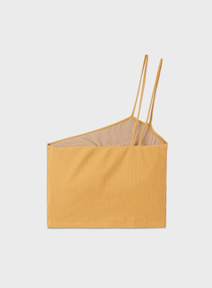 單肩帶彈性內搭Bra Top